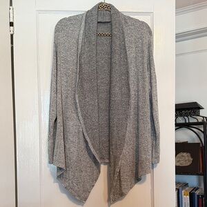 Heather Gray Women's Open Front Cardigan